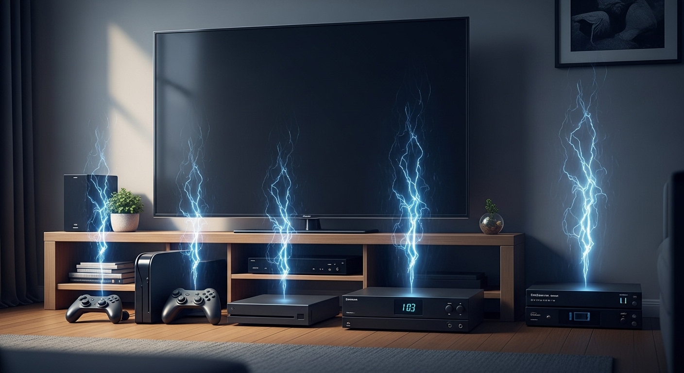 Household appliances leaking phantom power