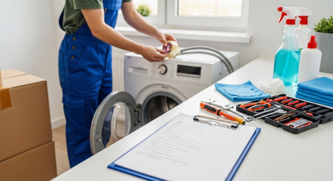 Checklist for preparing appliances for a move