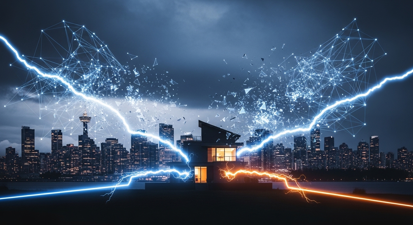 Infographic showing environmental challenges for smart homes in Vancouver