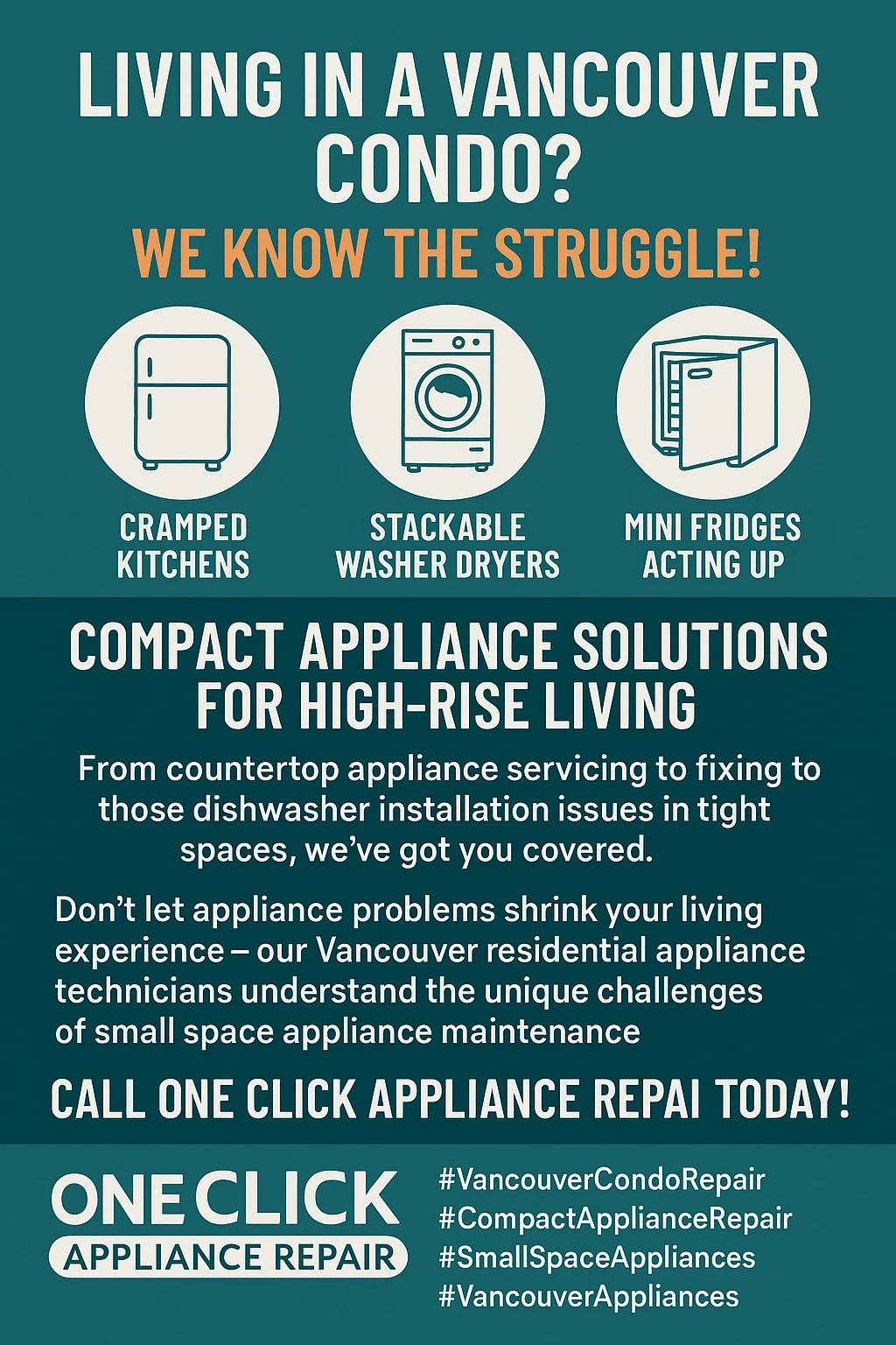 Vancouver Condo Appliance Repair Key Takeaways Infographic