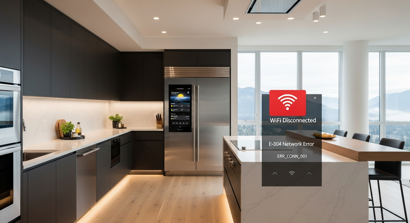 Vancouver Modern Kitchen Smart Fridge Error