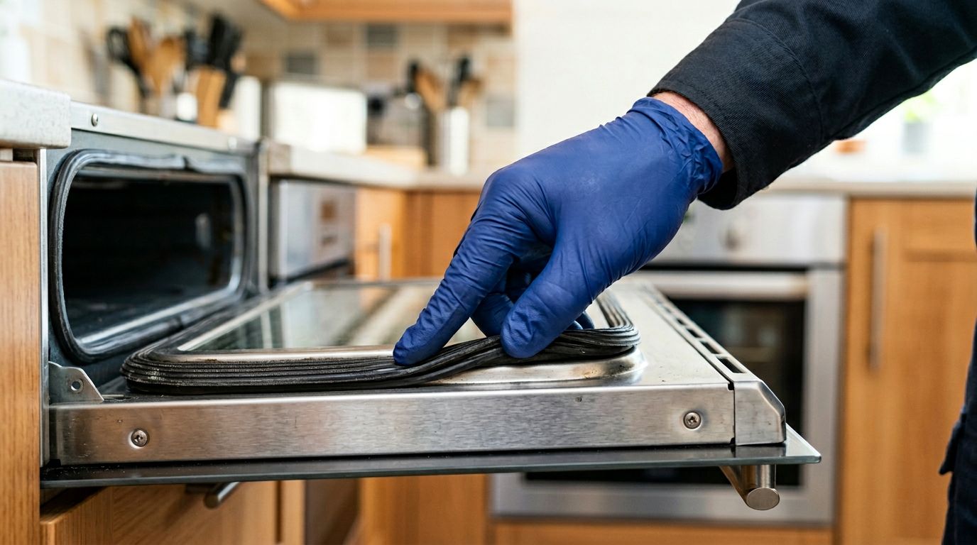 Checking oven door seal gasket