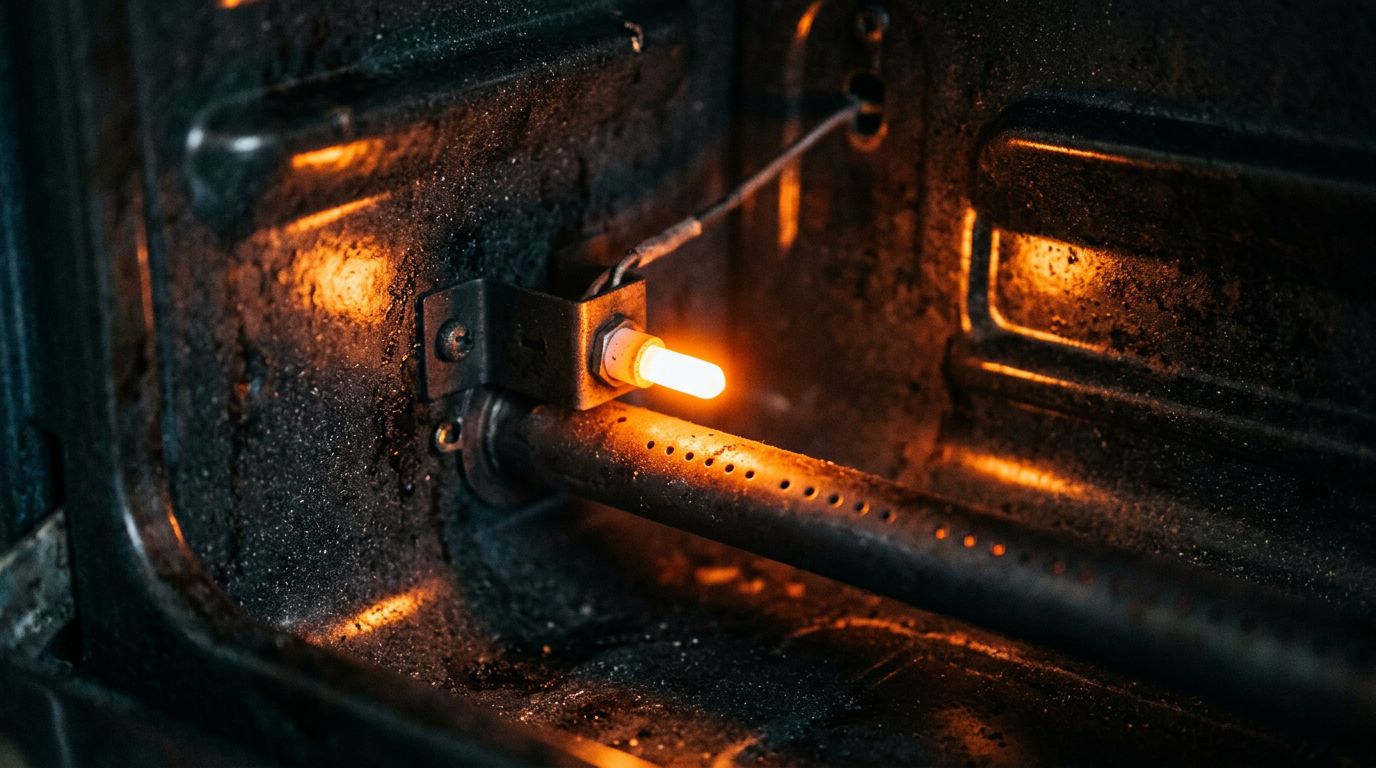 Glowing gas oven igniter troubleshooting